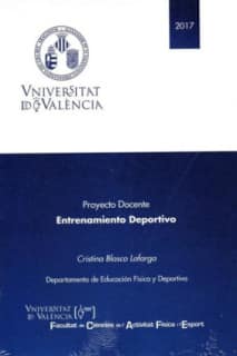 Entrenamiento Deportivo. Proyecto Docente