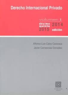 Derecho Internacional Privado, vol. I