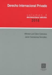 Derecho Internacional Privado, vol I