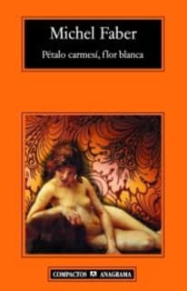 Pétalo carmesí, flor blanca