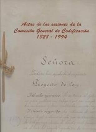 Actas de las sesiones de la comisión general de codificación, 1829-1994
