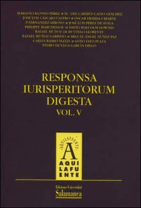 Responsa Iurisperitorum Digesta. Vol. V