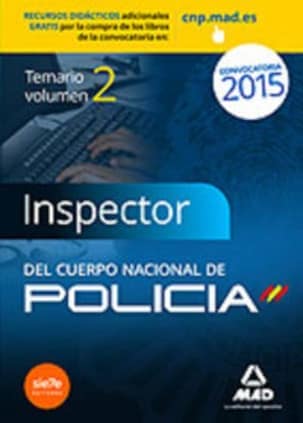 Inspectores del Cuerpo Nacional de Policía. Temario Volumen II Ciencias Jurídicas.
