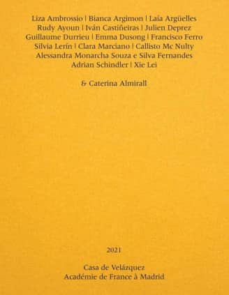 Casa de Velázquez - Académie de France à Madrid 2021