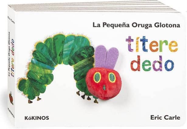 La pequeña oruga glotona títere dedo (mediana)