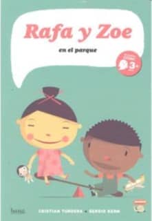 Rafa y Zoe en el parque