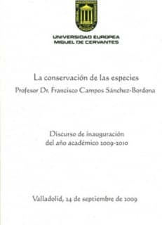 La conservación de las especies