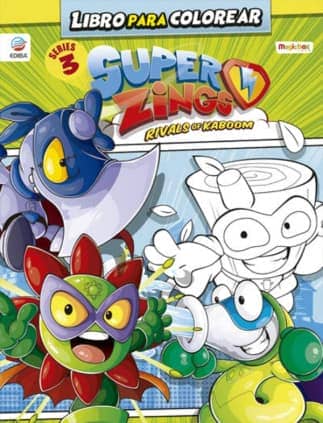 Libro para colorear Superzings Series 3 - España