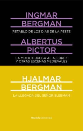 Retablo de los días de la peste. La llegada del señor Sleeman. La muerte juega al ajedrez y otras escenas medievales