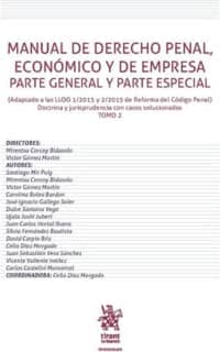 Manual de Derecho Penal, Económico y de Empresa Parte General y Parte Especial Tomo 2