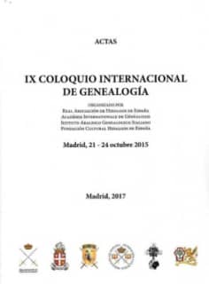Actas IX Coloquio Internacional de Genealogía