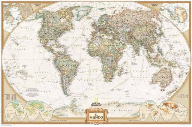 El Mundo Executive pequeño (100x70) laminado