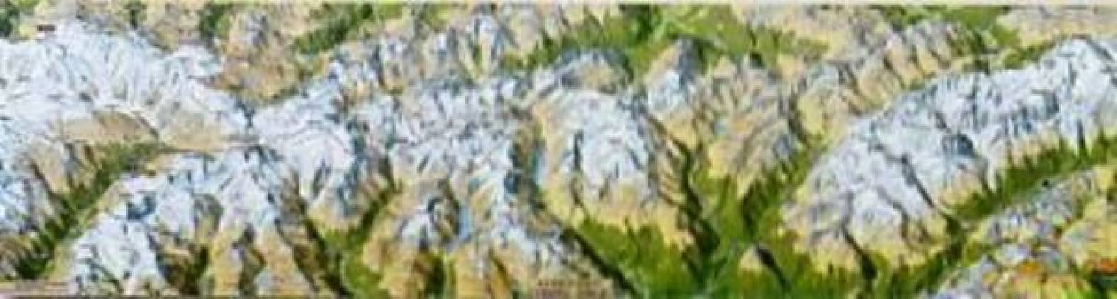 CHAMONIX-ZERMATT - MAPA PANORAMICO