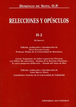 Relecciones y Opúsculos II-2