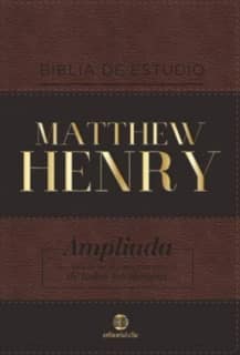 Biblia de estudio Matthew Henry (Leathersoft Clsica)