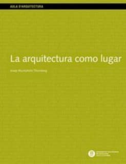 La arquitectura como lugar