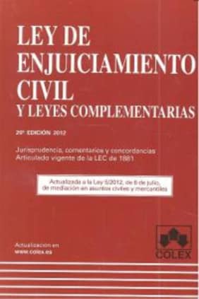 LEY DE ENJUICIAMIENTO CIVIL 20ª ED.