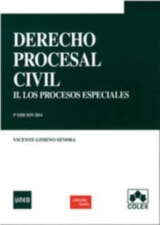 DERECHO PROCESAL CIVIL II. LOS PROC.ESP. 5ª ED.