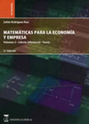 Matemáticas para la economía y empresa
