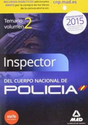 Inspectores del Cuerpo Nacional de Policía. Temario Volumen II Ciencias Jurídicas.