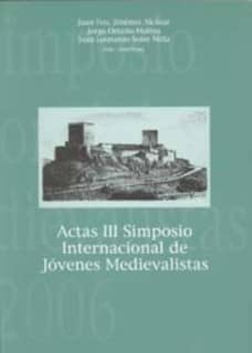 Actas iii Simposio Internacional de Jóvenes Medievalistas
