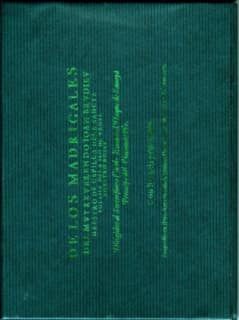 De los madrigales del muy reverendo Joan Brudieu, maestro de la Sancta Iglesia de las Seo de Urgel, a cuatro voces.