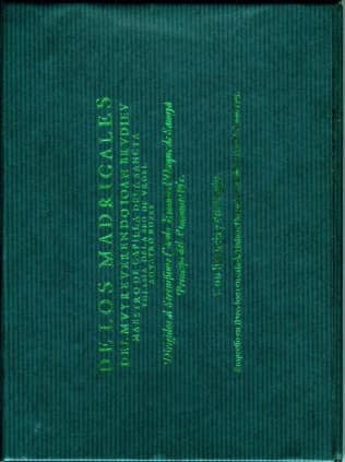 De los madrigales del muy reverendo Joan Brudieu, maestro de la Sancta Iglesia de las Seo de Urgel, a cuatro voces.