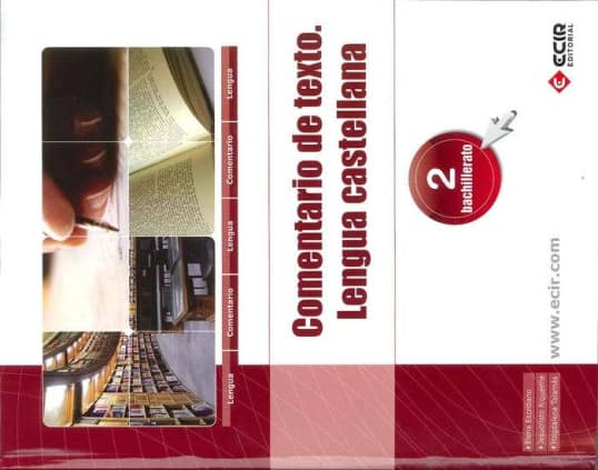 COMENTARIO DE TEXTO. LENGUA CASTELLANA 2º BACHTO.