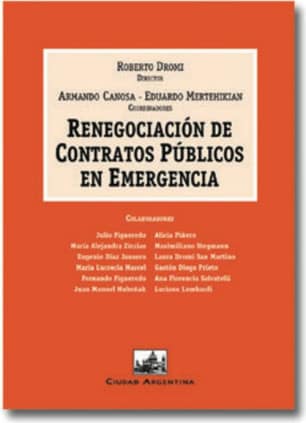 Renegociación de Contratos Públicos en Emergencia