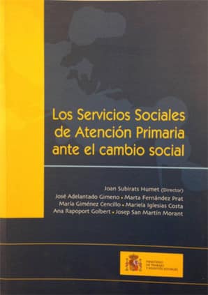 Los Servicios Sociales de Atención Primaria ante el cambio social