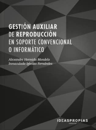 Gestión auxiliar de reproducción en soporte convencional o informático