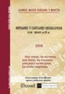 Refranes y cantares geográficos de España