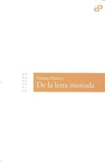 De la letra menuda