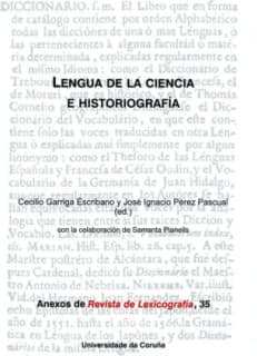 Lengua de la ciencia e historiografía