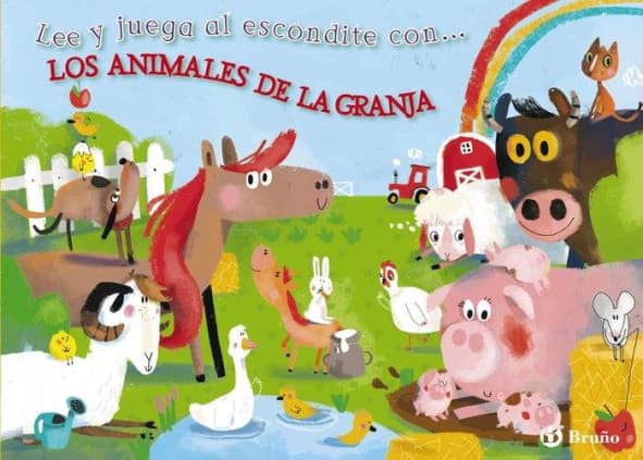 Lee y juega al escondite con... LOS ANIMALES DE LA GRANJA