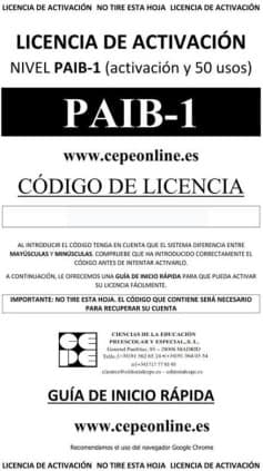 PAIB 1. Licencia On Line