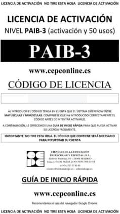PAIB 3. Licencia On Line