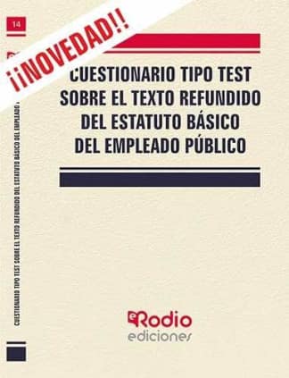 CUESTIONARIO TIPO TEST. TEXTO REFUNDIDO