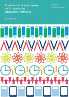 Pruebas de la evaluación de 3er curso de Educación Primaria. Curso 2018-2019