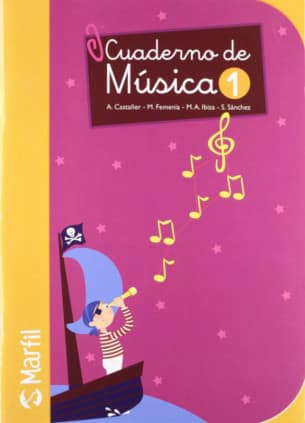 CUADERNO DE MUSICA 1ºEP MARFIL VERTICAL