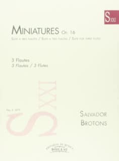 Miniatures. Suite a tres flautes op.16