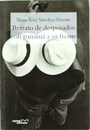 Retrato de desposados con panamá a su frente