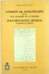 Comisión de Antigüedades de la R.A.H.ª - Documentación General. Catálogo e índices.