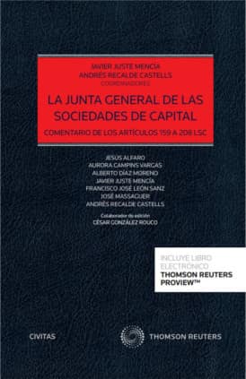 La junta general de las sociedades de capital (Papel + e-book)