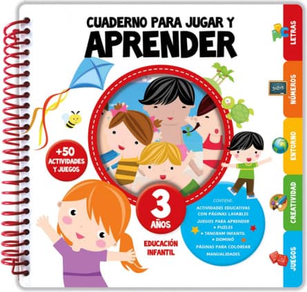 CUADERNO PARA JUGAR Y APRENDER 3 AÑOS