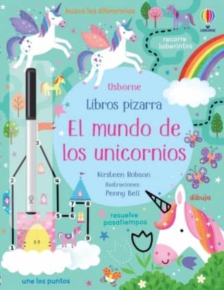 EL MUNDO DE LOS UNICORNIOS LIBRO PIZARRA