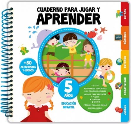 CUADERNO PARA JUGAR Y APRENDER 5 AÑOS