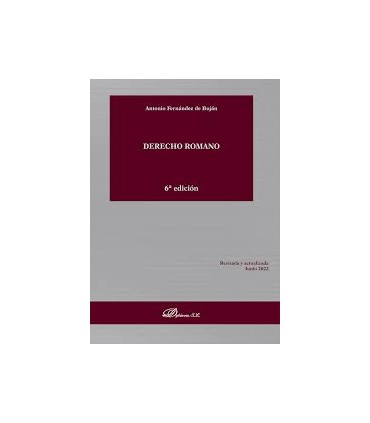 DERECHO ROMANO 6ªED 2022