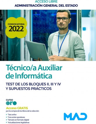 TECNICO AUX INFORMATICA ESTADO TEST MAD