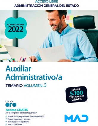 AUXILIAR ADMINISTRATIVO ESTADO V3 MAD 22